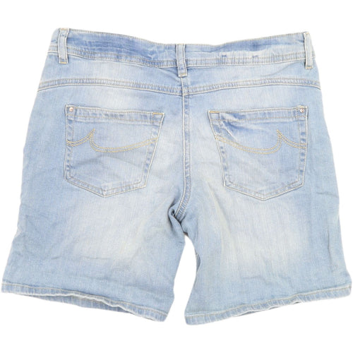 Tu Women's Blue Denim Boyfriend Shorts Size 10