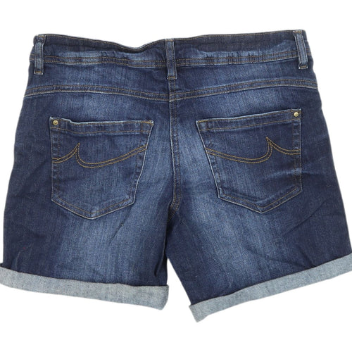 Tu Women's Blue Boyfriend Denim Shorts Size 10