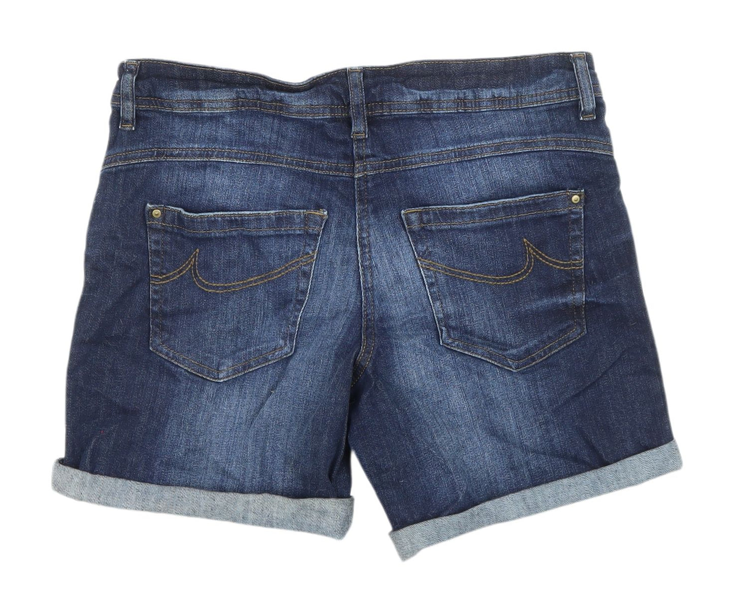 Tu Women's Blue Boyfriend Denim Shorts Size 10