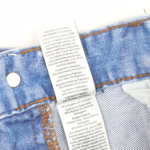 Next Men's Blue Slim Fit Chino Shorts Size 32