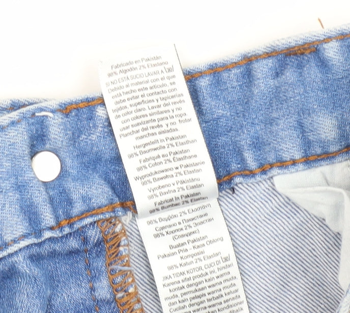 Next Men's Blue Slim Fit Chino Shorts Size 32