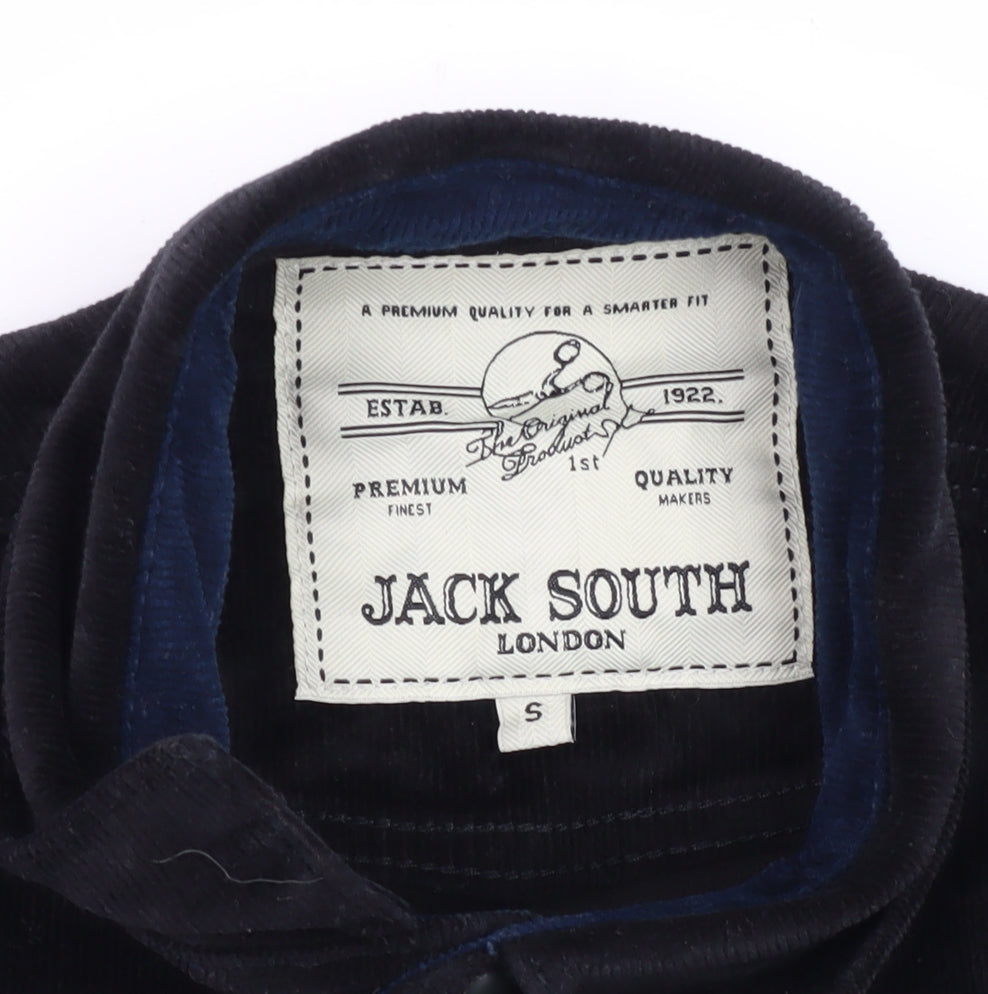 Jack South Men's Black Corduroy Shirt S