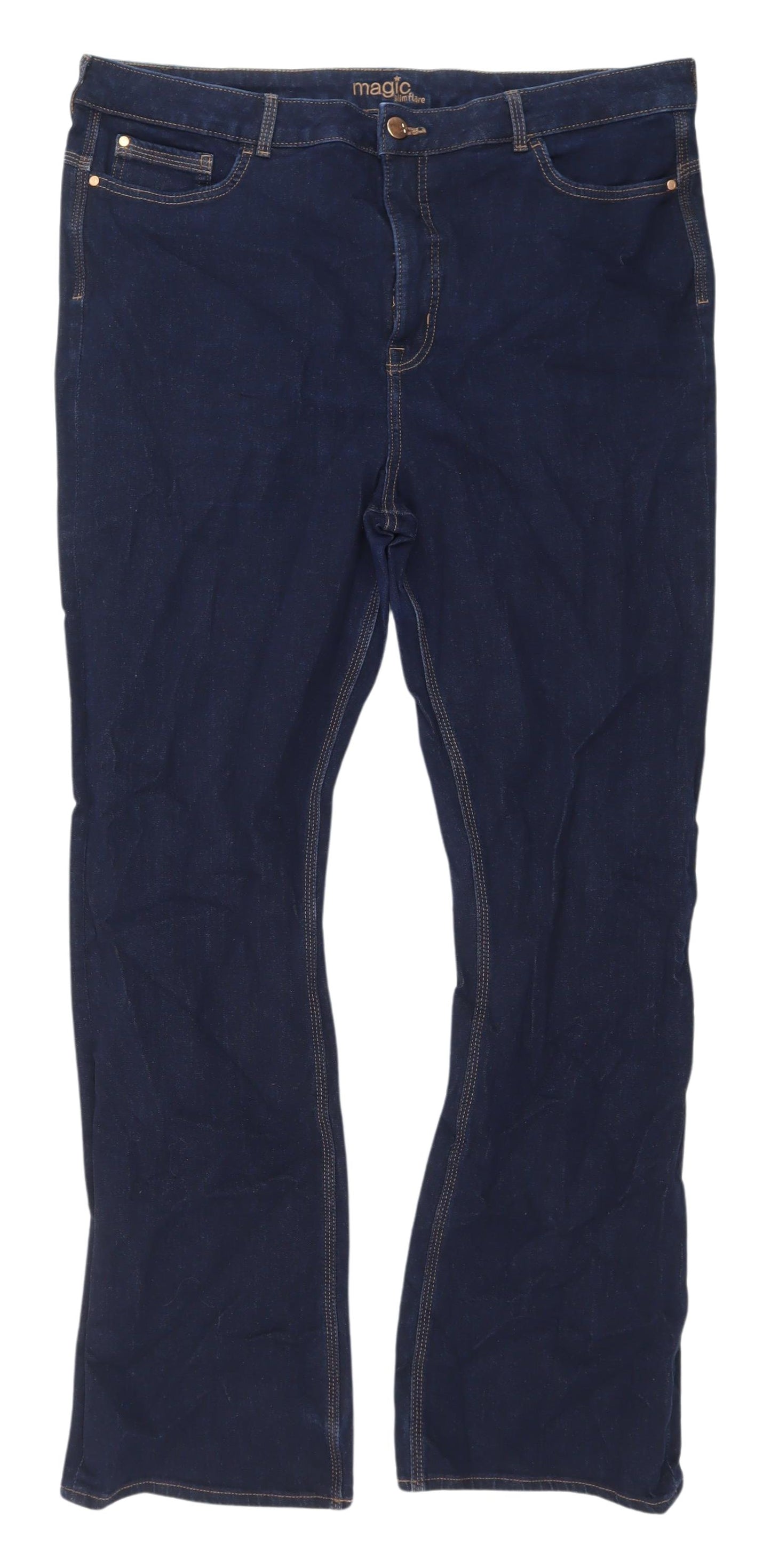 Marks & Spencer Women's Blue Flared Jeans Size 20