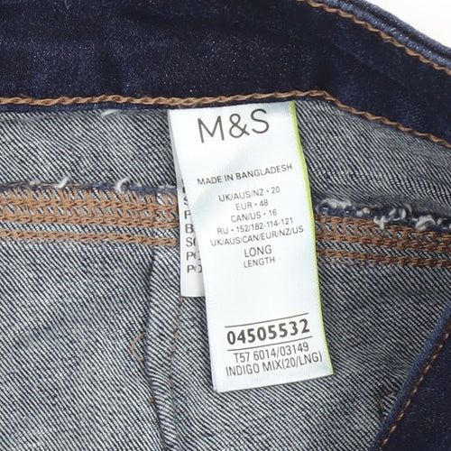 Marks & Spencer Women's Blue Flared Jeans Size 20