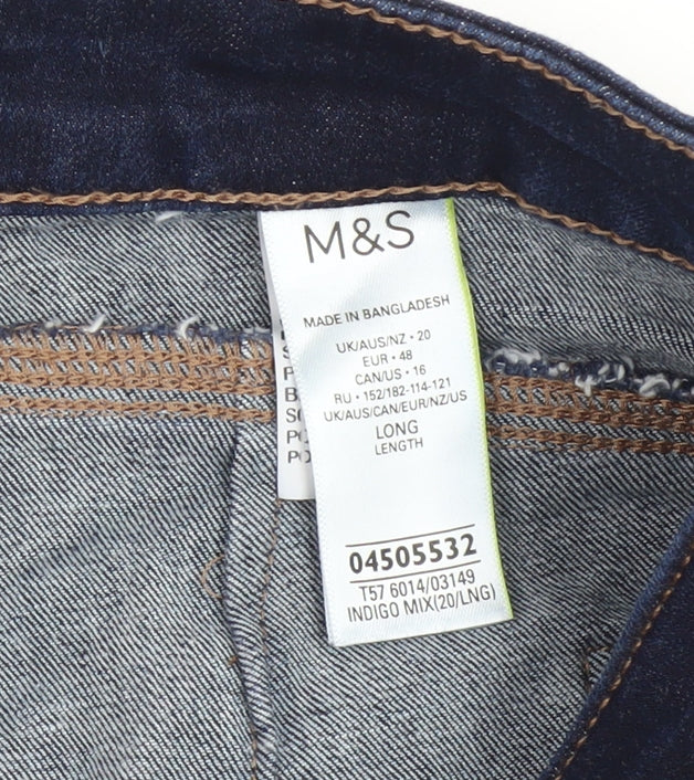 Marks & Spencer Women's Blue Flared Jeans Size 20