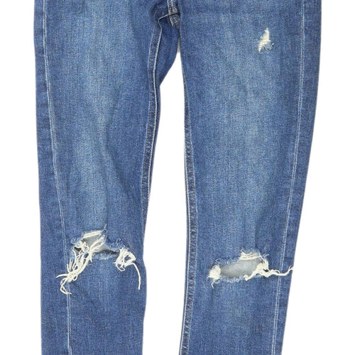 Denim Co Women’s Blue Distressed Skinny Jeans Size 6