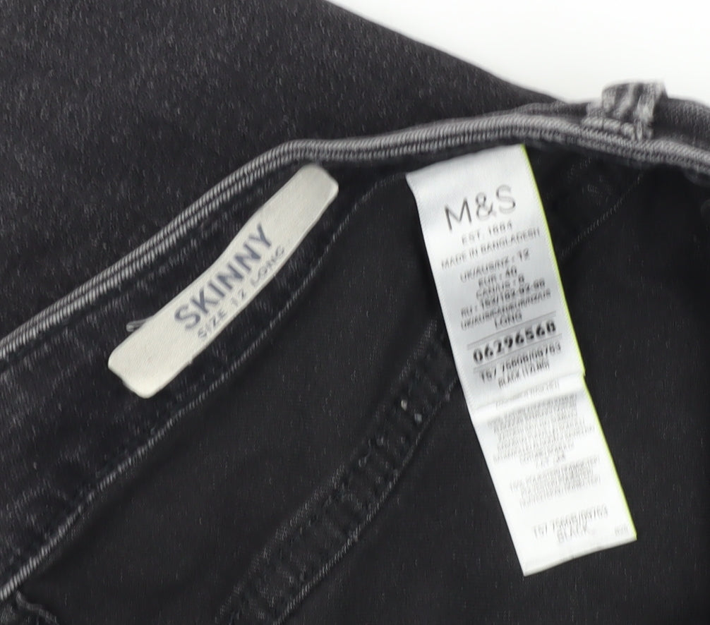 Marks & Spencer Women's Black Skinny Jeans Size 12