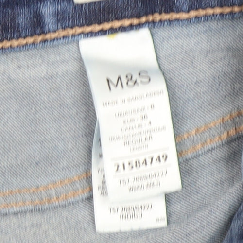 Marks and Spencer Blue Straight Jeans, Size 12