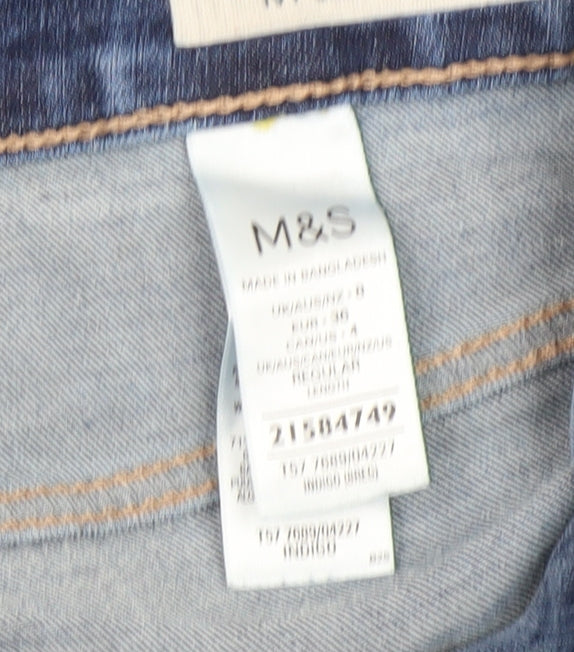 Marks and Spencer Blue Straight Jeans, Size 12