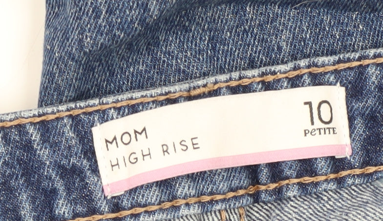 Next Women's Blue Mom Jeans, Size 10 Petite, High Rise