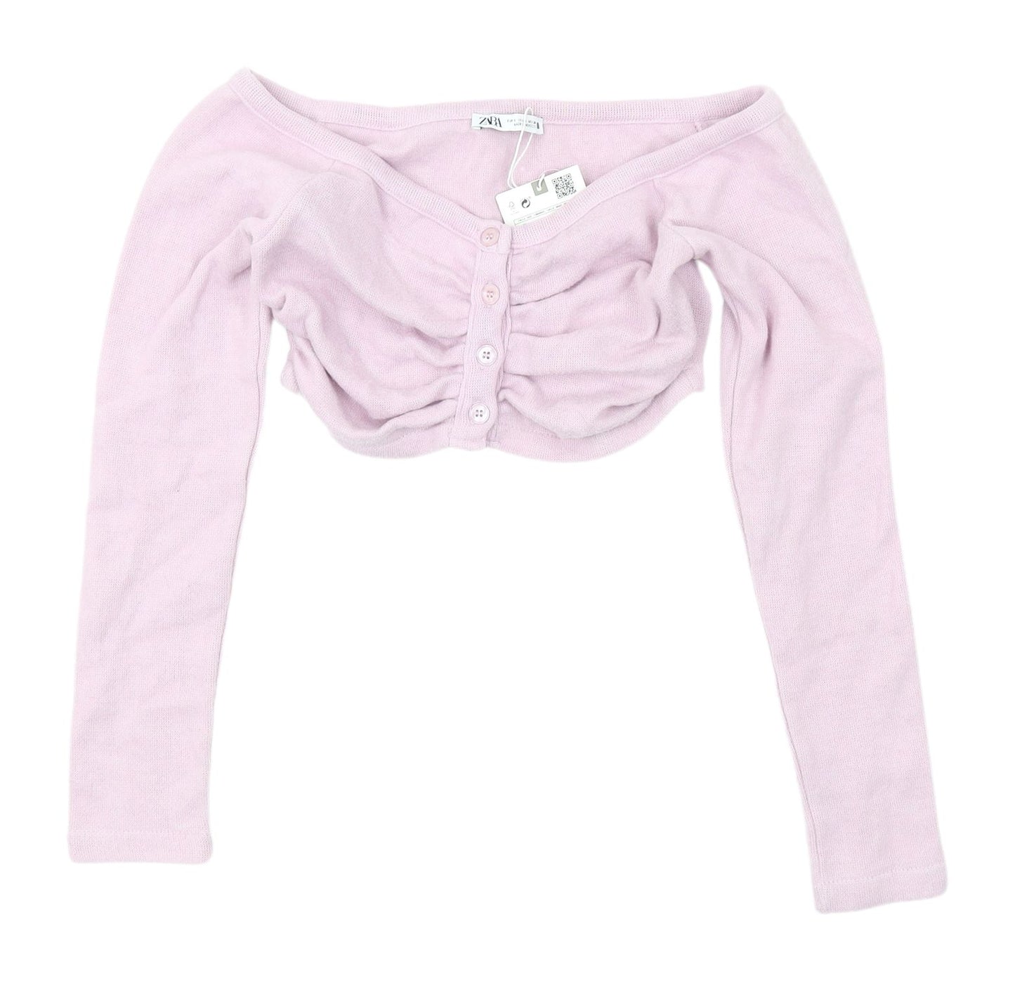 Zara Women’s Pink V-Neck Cardigan S