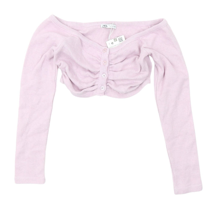 Zara Women’s Pink V-Neck Cardigan S