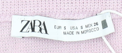 Zara Women’s Pink V-Neck Cardigan S