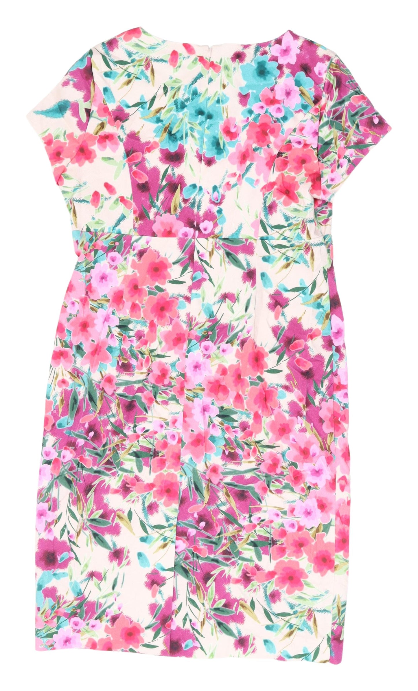 CC Women's Floral Shift Dress Multicoloured Size 14