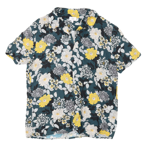 Next Men's Multicoloured Floral Slim Fit Shirt XL