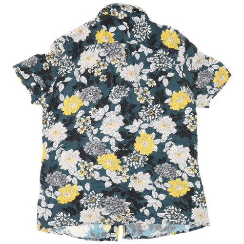 Next Men's Multicoloured Floral Slim Fit Shirt XL