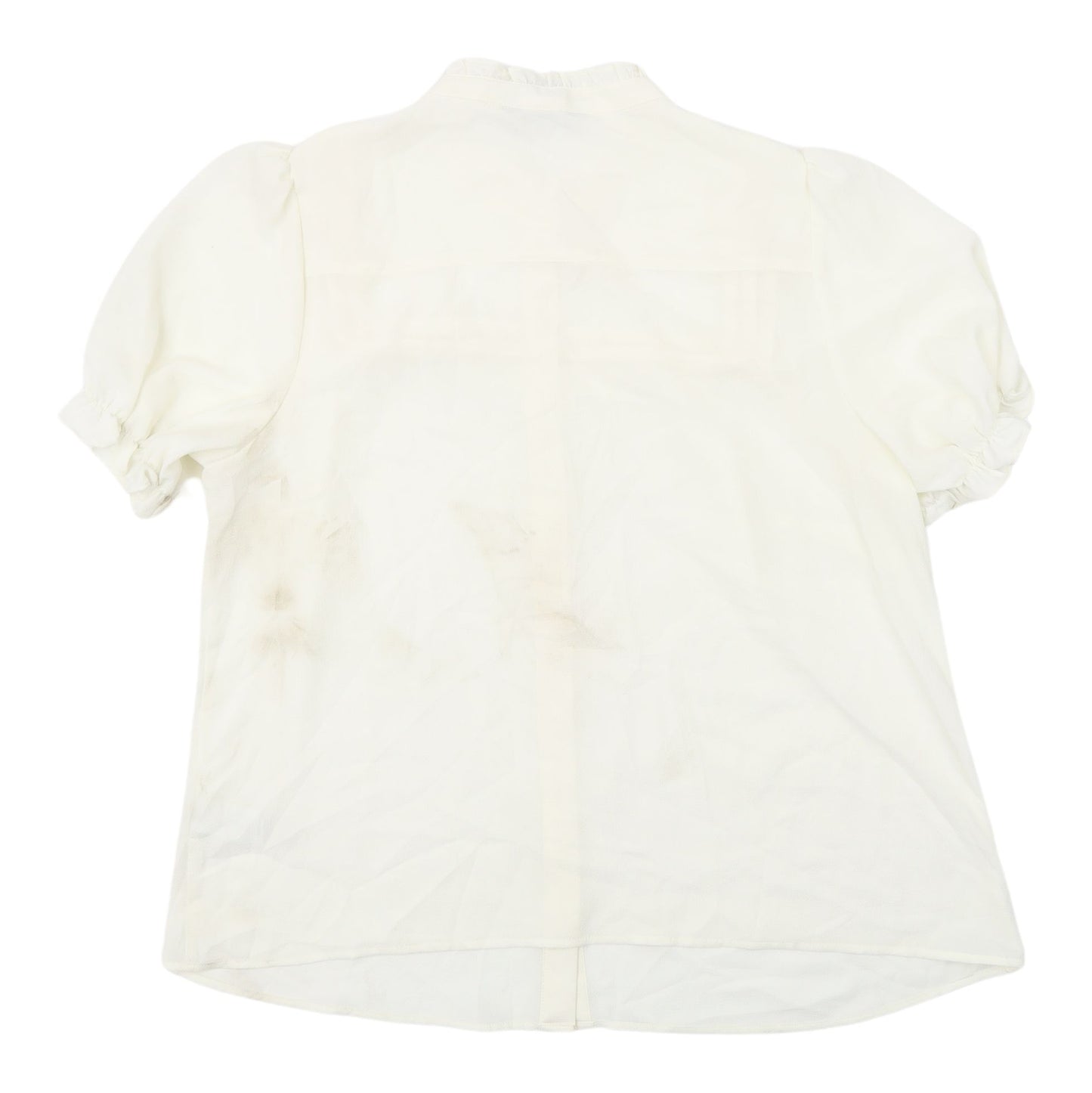 Marks & Spencer Ivory Ruffle Blouse Women's Size 16 Casual