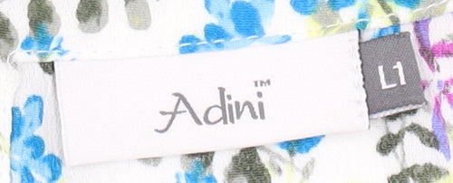 Adini Women's Multicoloured Floral Tunic Blouse L