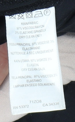 French Connection Women's Black Ivory Sheath Dress Size 8