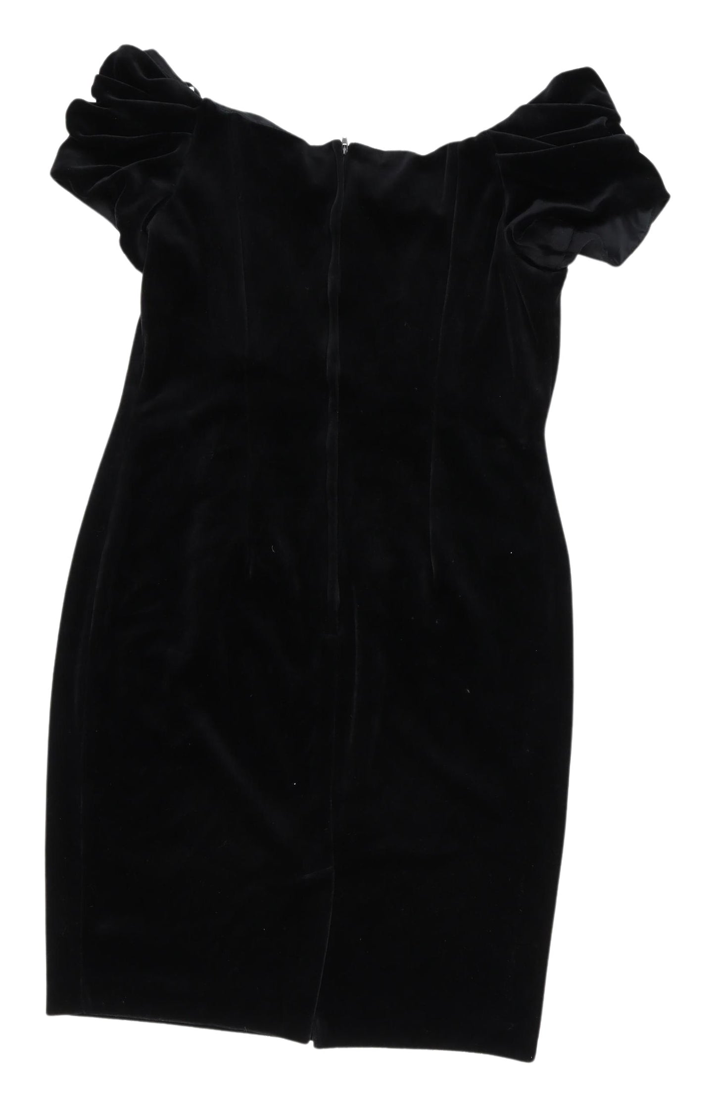 Ariella Black Off-the-Shoulder Velvet Sheath Dress 14