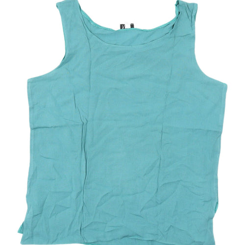 Klass Women's Green Tank Top, Size 14, Casual Spring Wear