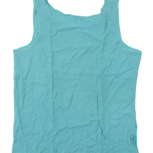 Klass Women's Green Tank Top, Size 14, Casual Spring Wear