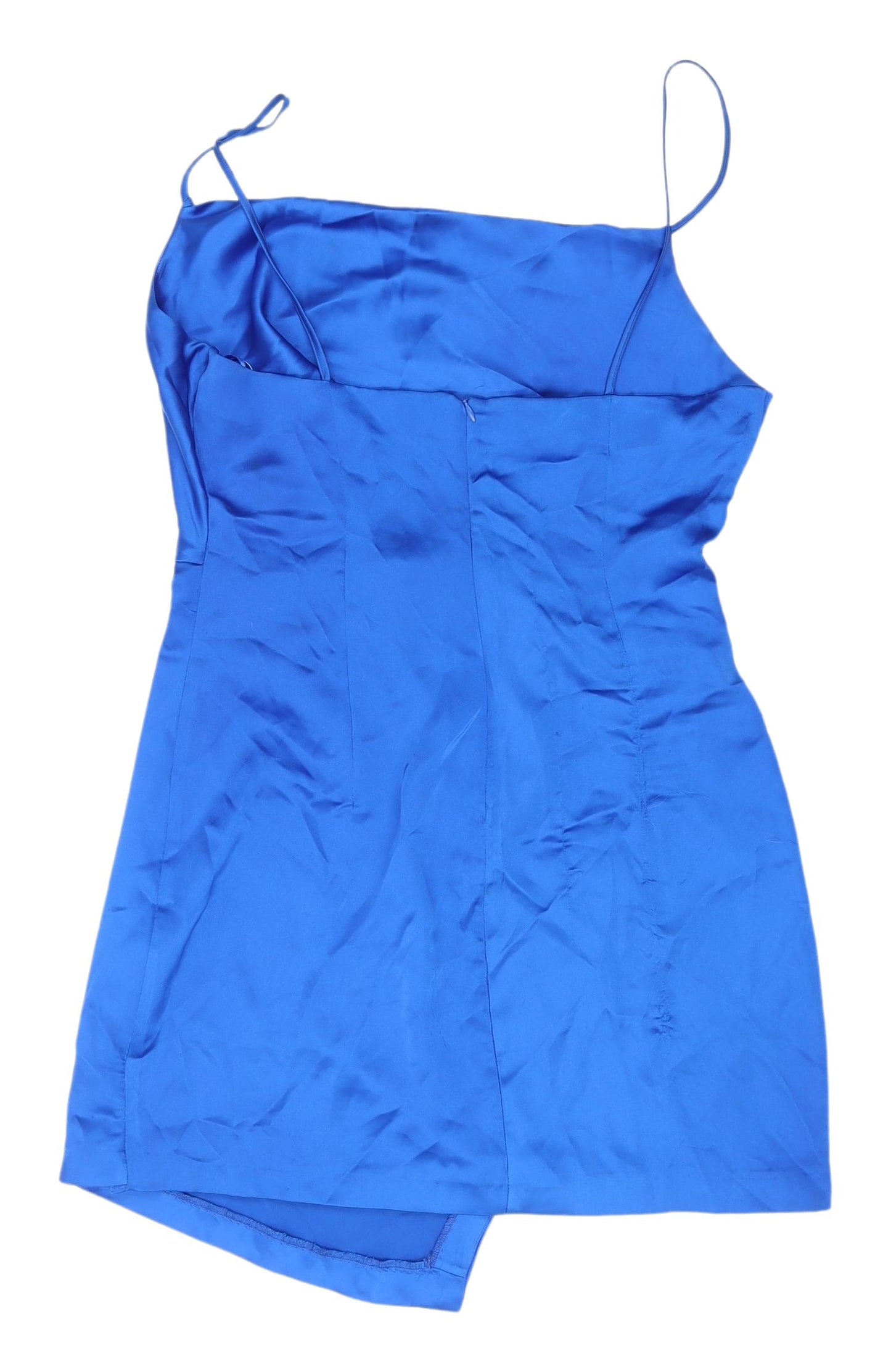 Zara Women's Blue Slip Dress Size 12 Strappy Party