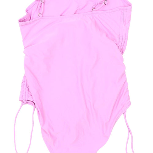 No Boundaries Women's Pink One Piece Swimsuit Size 8