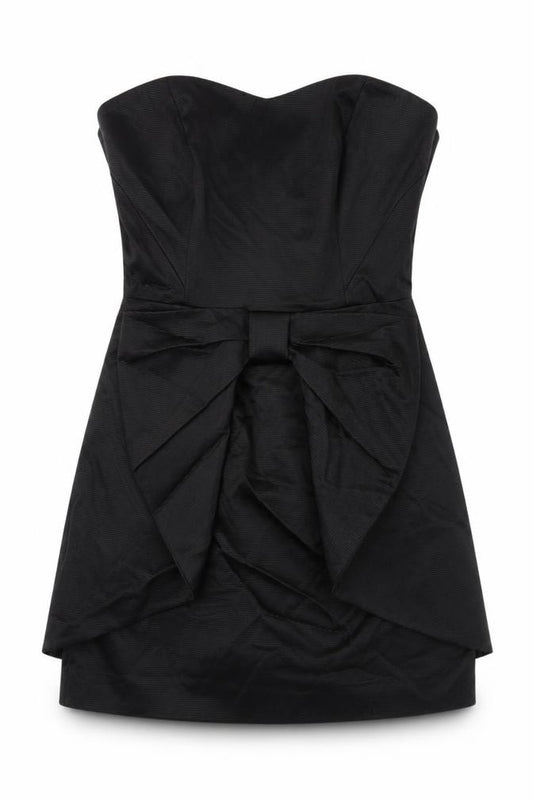 Coast Women's Black Strapless Bow Dress - Size 12