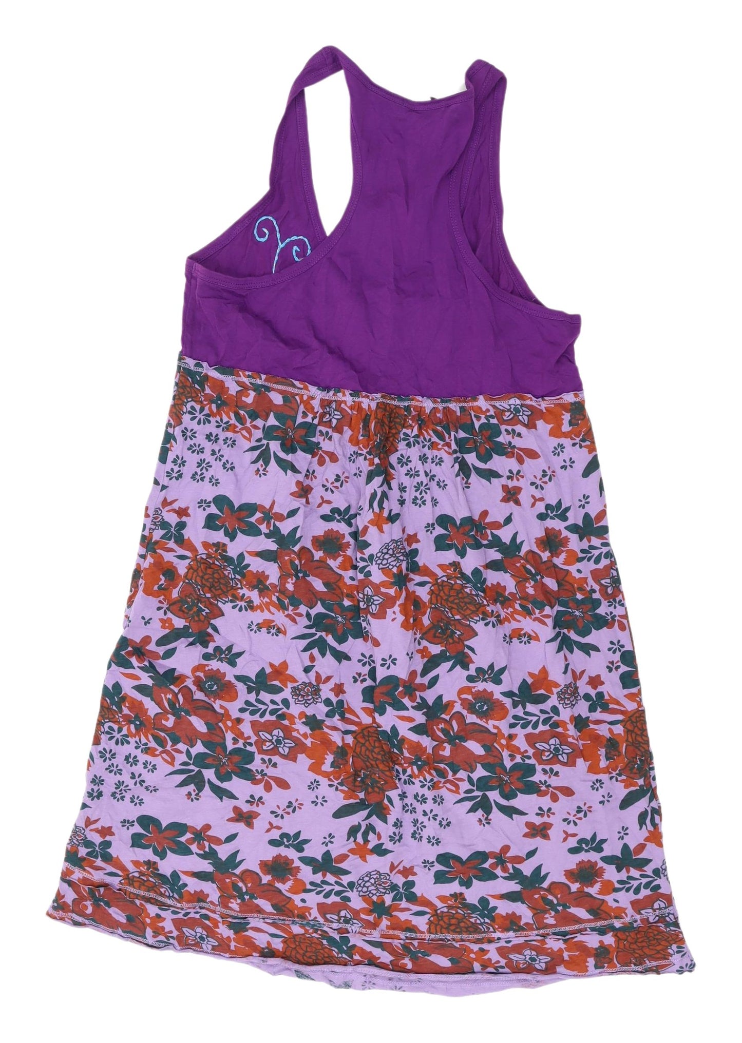 Joe Browns Women's Purple Floral Tank Dress UK 12