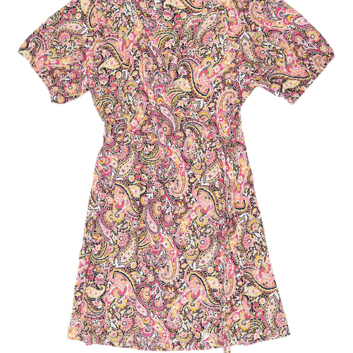 Next Women's Multicoloured Paisley Wrap Dress Size 12
