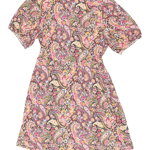 Next Women's Multicoloured Paisley Wrap Dress Size 12