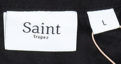 Saint Tropez Women’s Black Sleeveless Dress L