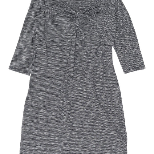 White Stuff Grey Shift Dress, Size 12, Women's 3/4 Sleeve