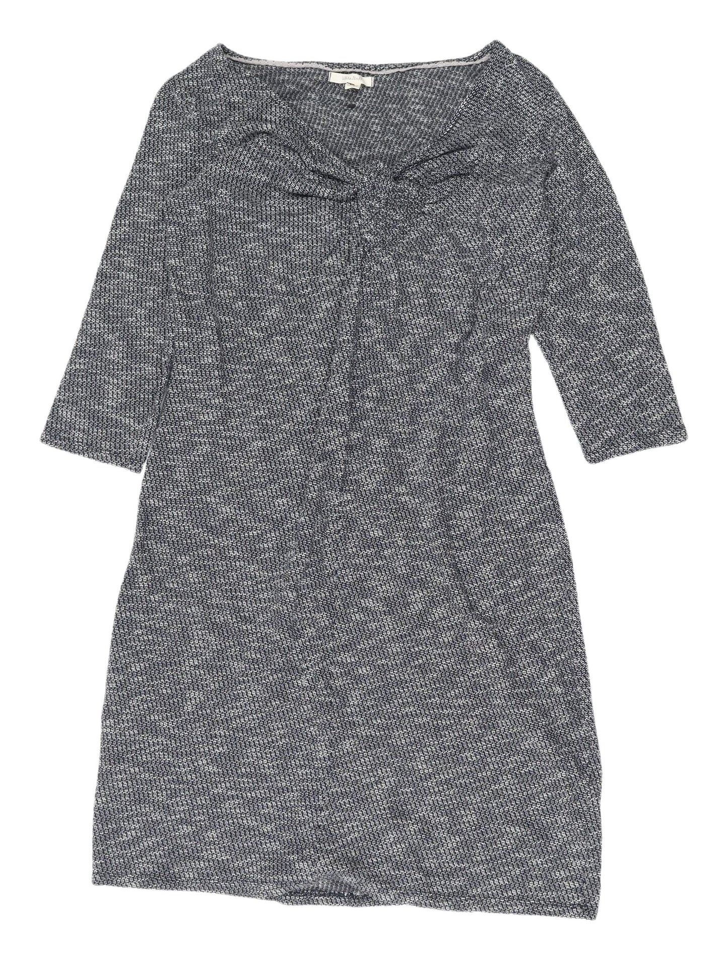 White Stuff Grey Shift Dress, Size 12, Women's 3/4 Sleeve