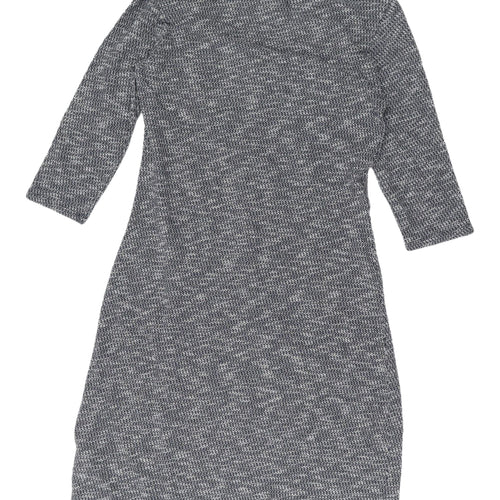 White Stuff Grey Shift Dress, Size 12, Women's 3/4 Sleeve