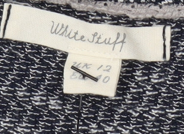 White Stuff Grey Shift Dress, Size 12, Women's 3/4 Sleeve