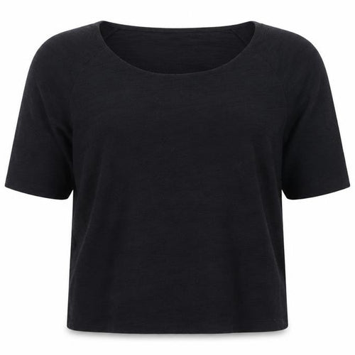 Minuet Women’s Black Petite 3/4 Sleeve Top Large
