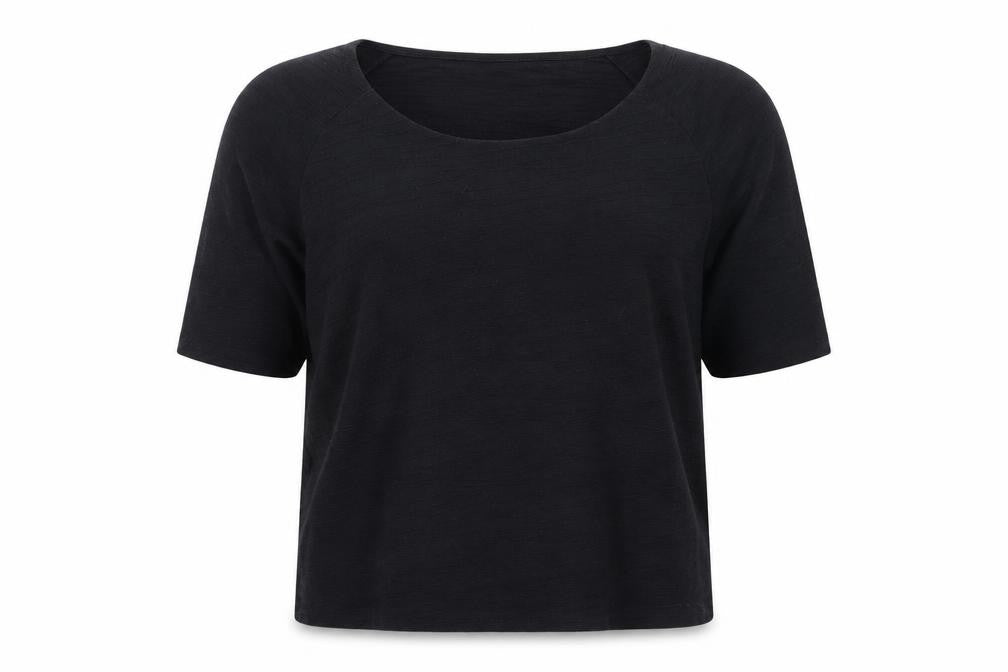 Minuet Women’s Black Petite 3/4 Sleeve Top Large