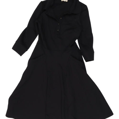 Phase Eight Women's Black Fit & Flare Dress - UK 10