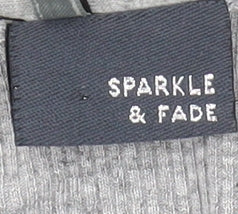 Sparkle & Fade Grey Wrap Knit Top - Medium