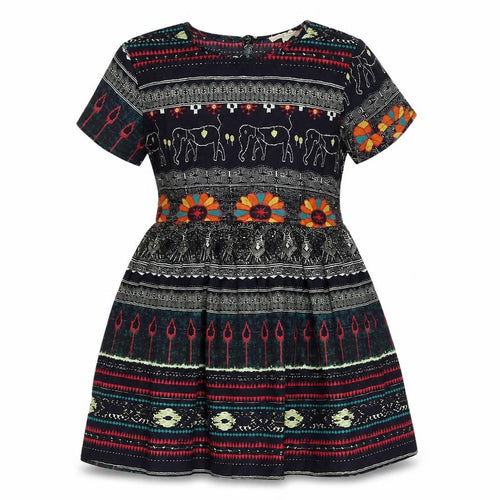 Staring At Stars Women's Multicoloured L Fit & Flare Dress