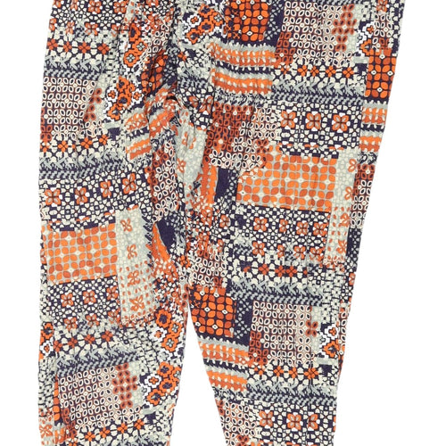 M&Co Women's Multicoloured Cropped Trousers Size 12