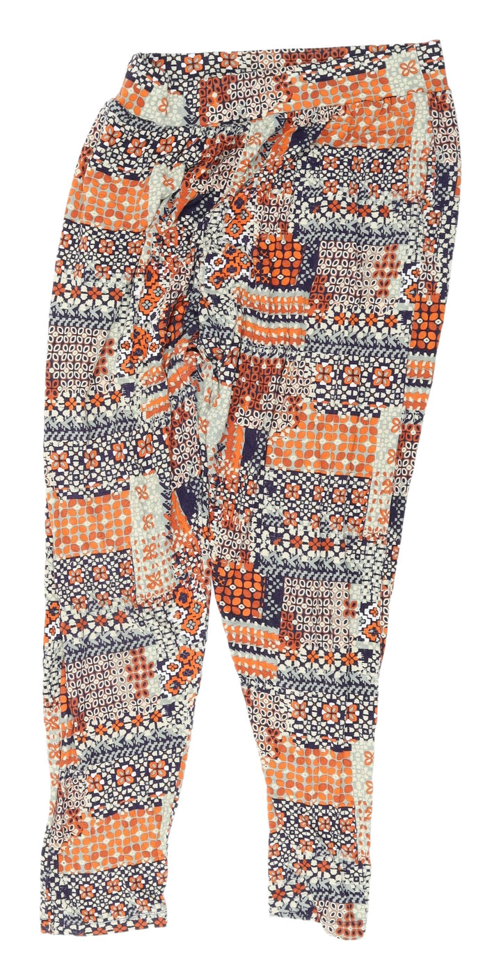 M&Co Women's Multicoloured Cropped Trousers Size 12