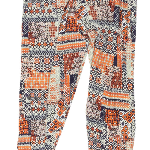 M&Co Women's Multicoloured Cropped Trousers Size 12
