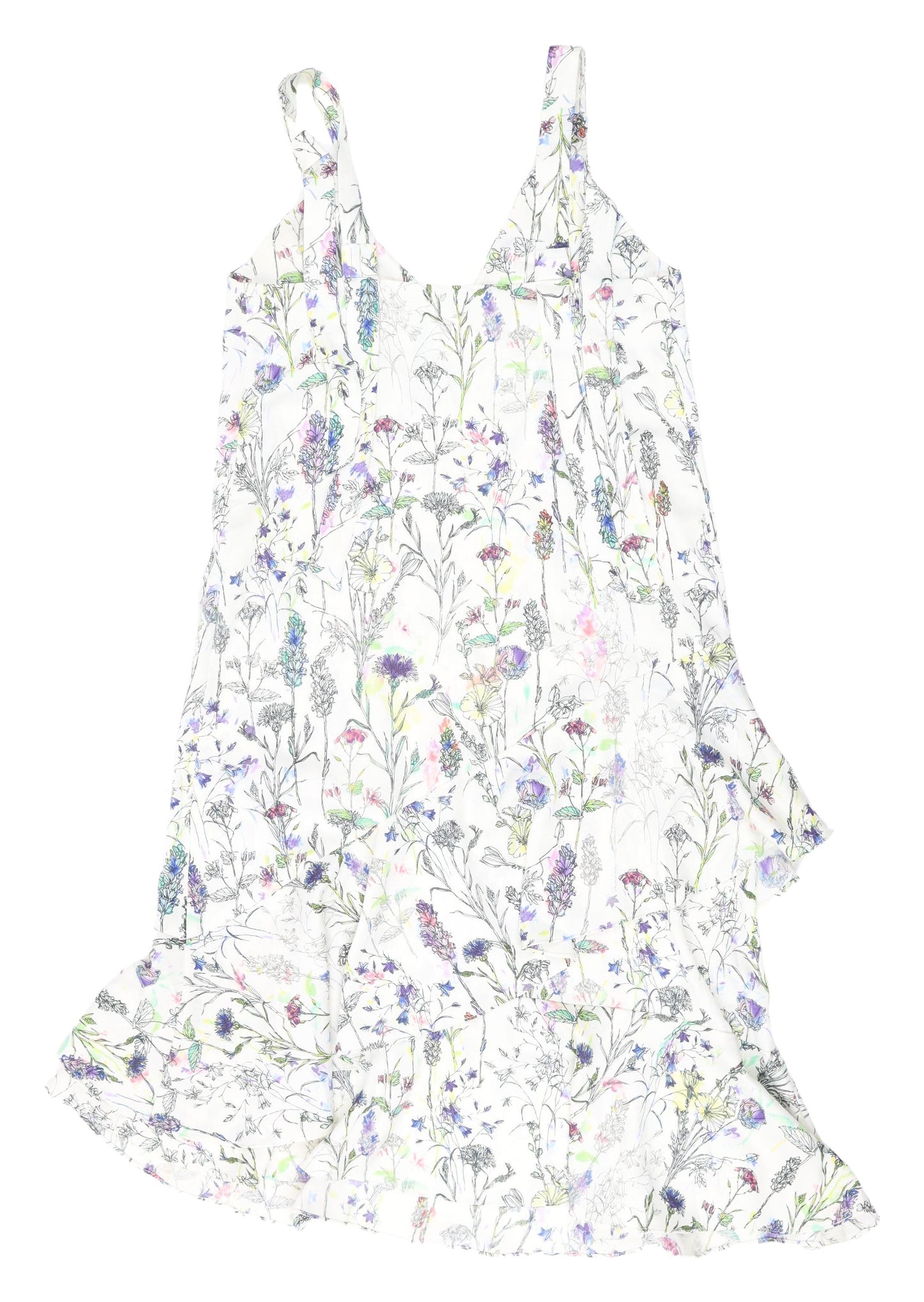 H&M Women's Multicoloured Floral Slip Dress