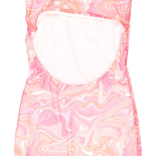 PrettyLittleThing Women's Multicoloured Halter Mini Dress