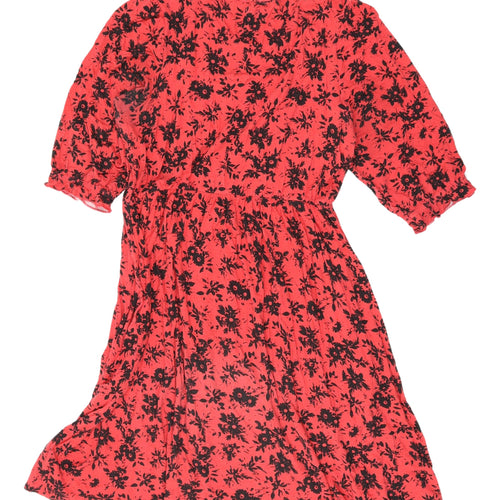 JD Williams Red A-Line Women’s Floral Dress Size 16