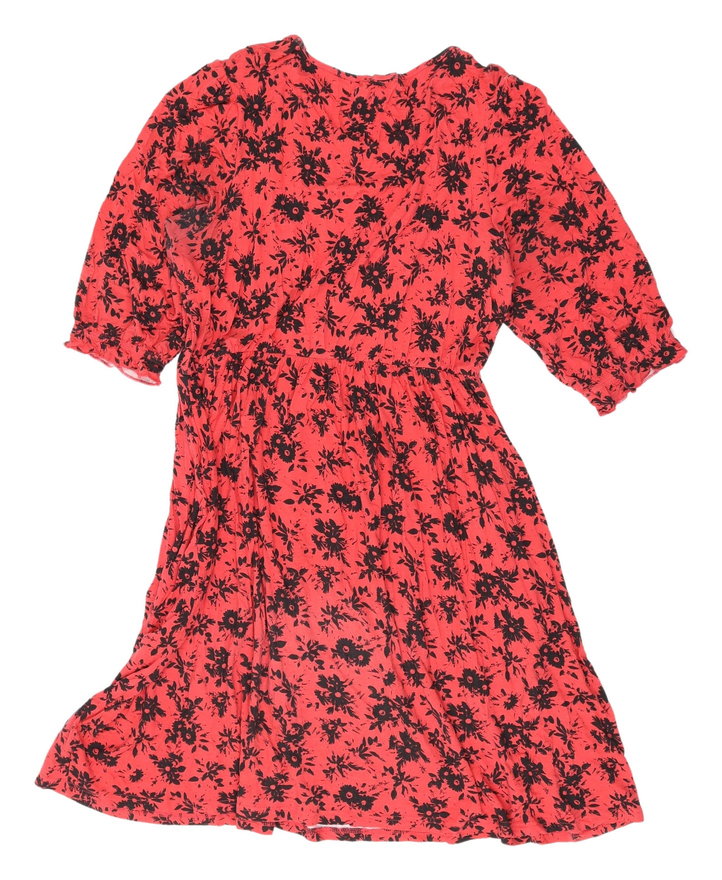 JD Williams Red A-Line Women’s Floral Dress Size 16