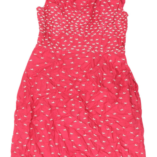 Great Plains Women's Red A-Line Knee Length Dress M